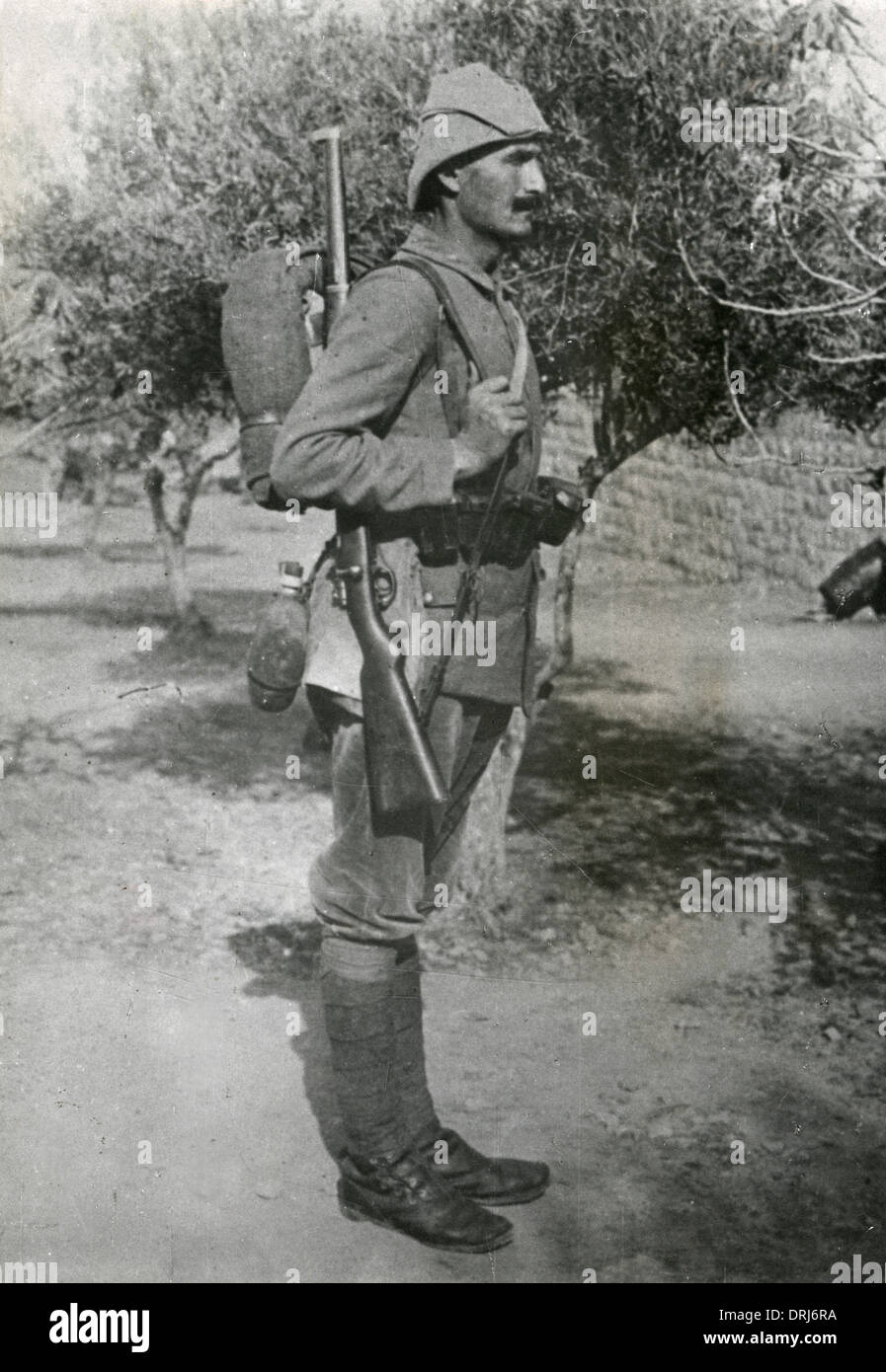 Türkische Infanterist, WW1 Stockfoto