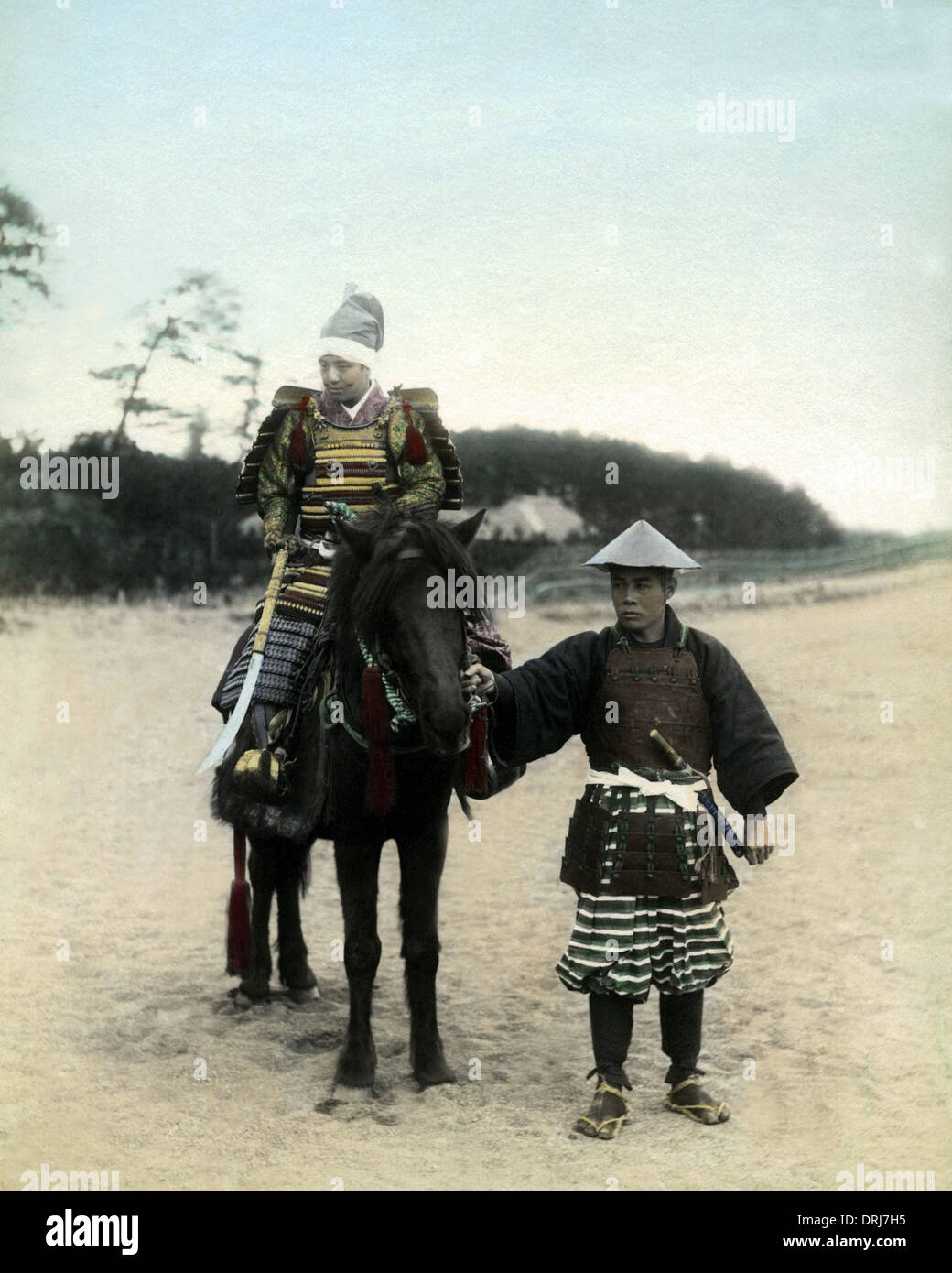 Samurai und Telefonzentrale (Schauspieler), Japan Stockfoto