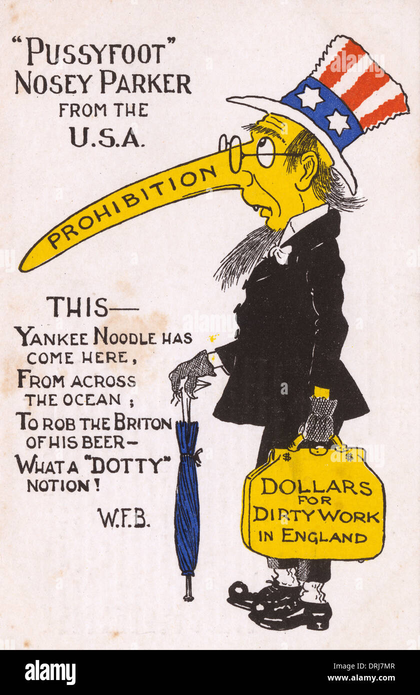 Karikatur - William Eugene Leisetreter Johnson Stockfoto