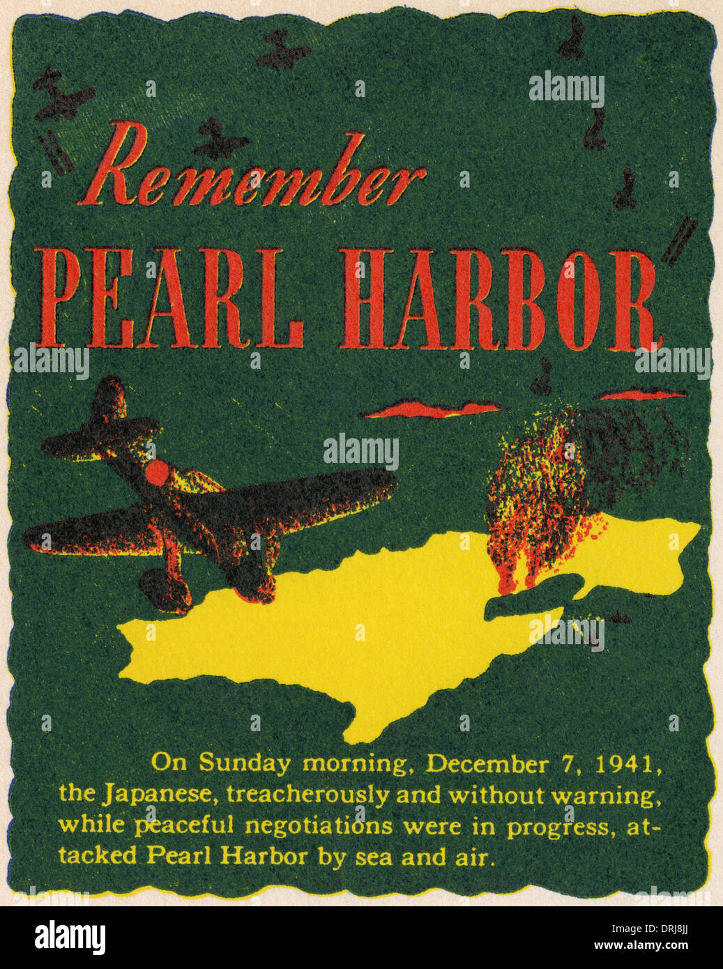 WWII - denken Sie daran, Pearl Harbour Stockfoto