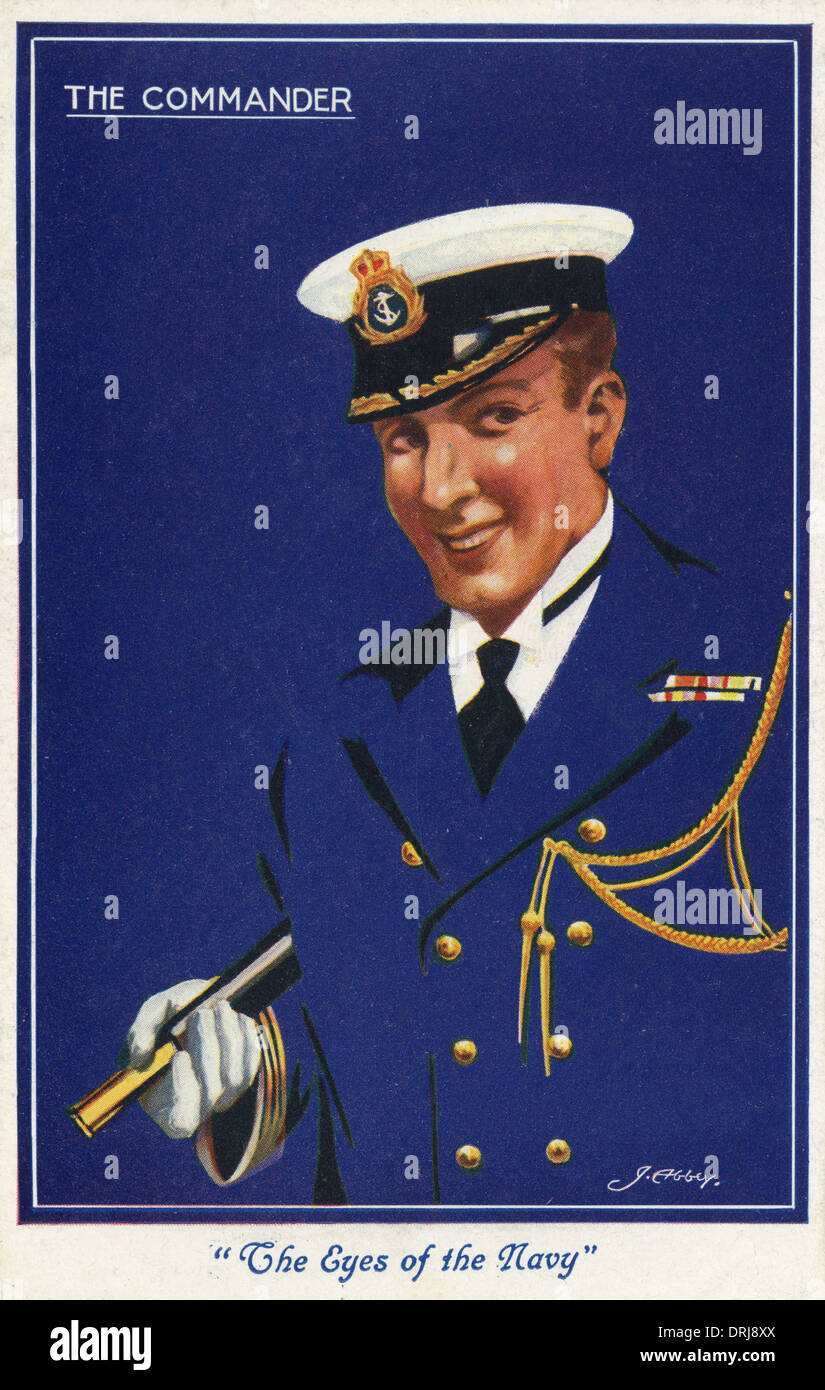 WWI - Navy Commander Stockfoto