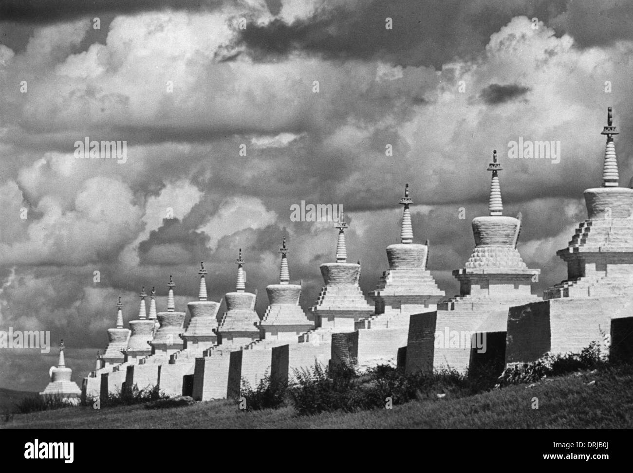 Wände gegen Tzu Kloster, Karakorum, Mongolei Stockfoto