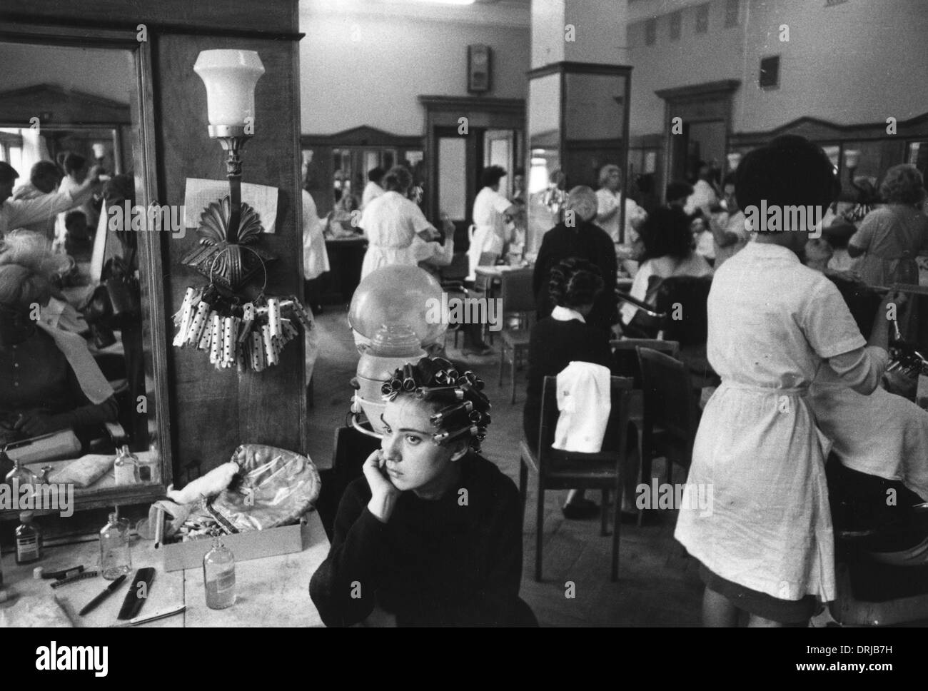 Frauen in einem Schönheitssalon, Moskau, Russland Stockfoto