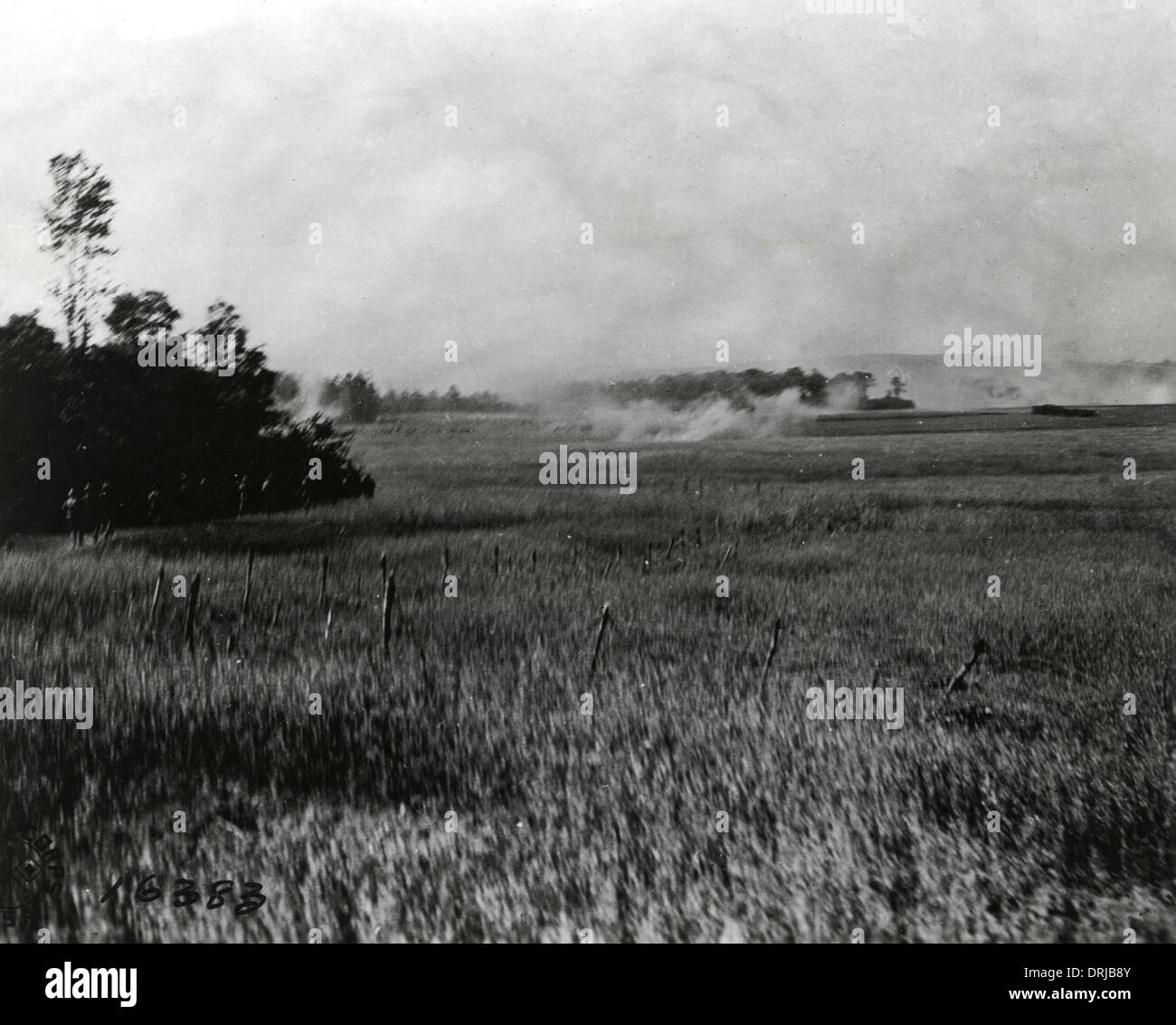 Amerikanische Truppen, die Förderung auf Torcy, Frankreich, WW1 Stockfoto