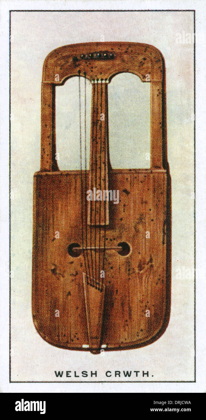 Walisische Crwth - seltenes Musikinstrument Stockfoto