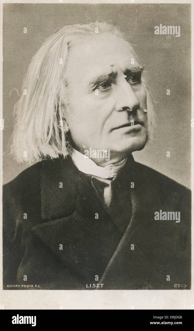 Franz Liszt, ungarischer Musiker Stockfoto