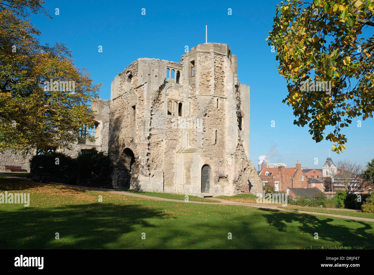 Das Torhaus am Newark Castle, Newark-auf-Trent, Nottinghamshire, England. Stockfoto