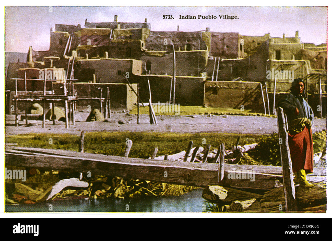 Native American Indian Pueblo Dorf Stockfoto