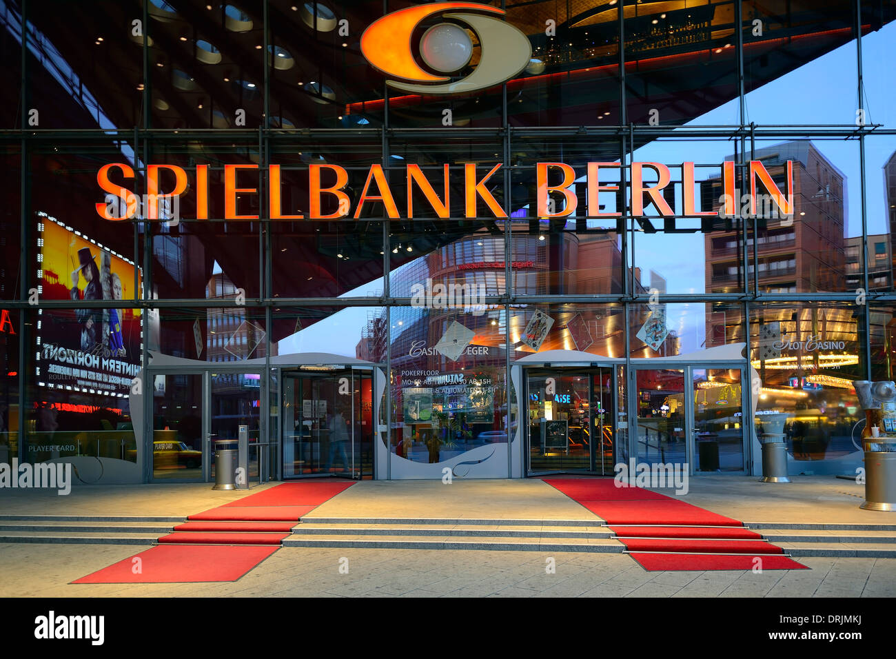 Casino Berlin am Abend auf dem Potsdamer Platz, Berlin, Mitte, Deutschland, Europa, öffentlichen Grund, Spielbank Berlin Abends bin Stockfoto
