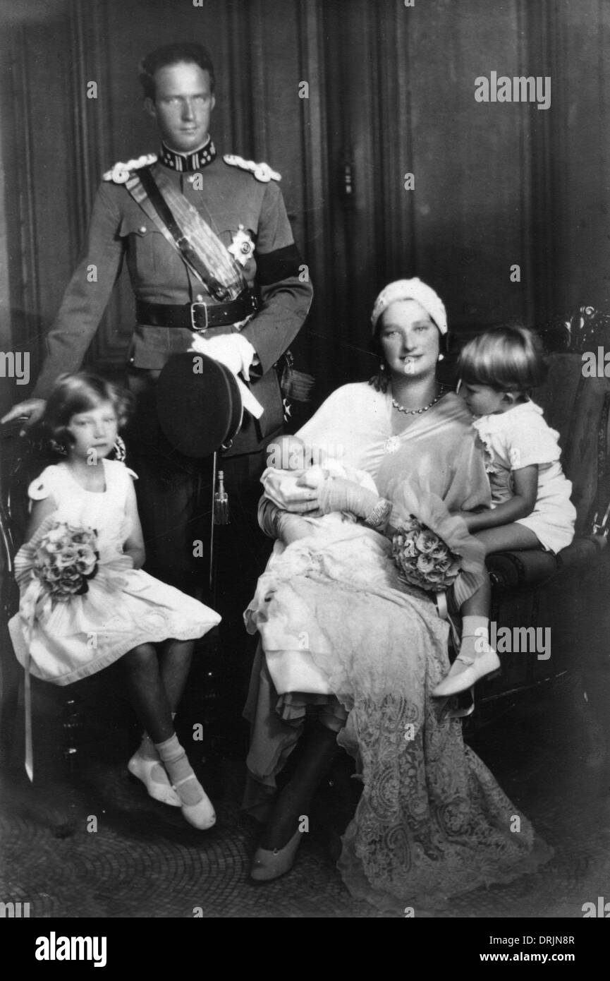 König Leopold III von Belgien mit seiner Frau Astrid von Schweden. Stockfoto