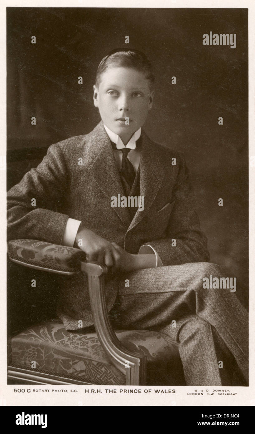 Der zukünftige König Edward VIII Stockfotografie - Alamy