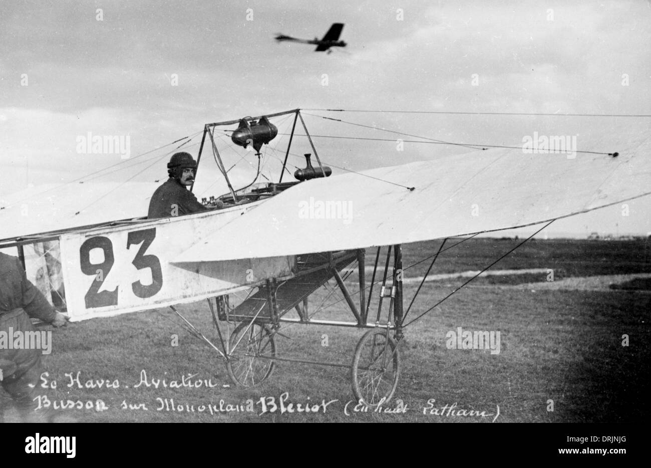 Eine frühe französische Luftfahrtpionier. Stockfoto