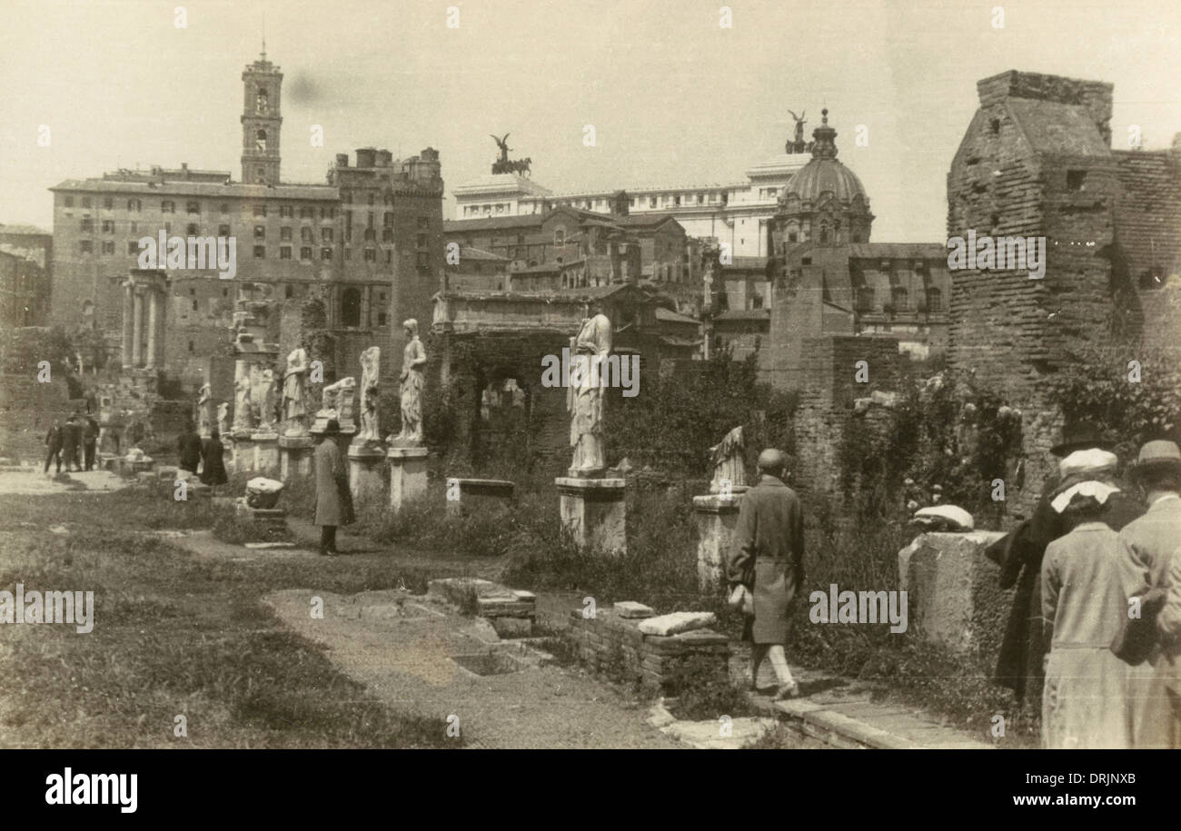 Die antiken Forum Romanum in Rom. Stockfoto