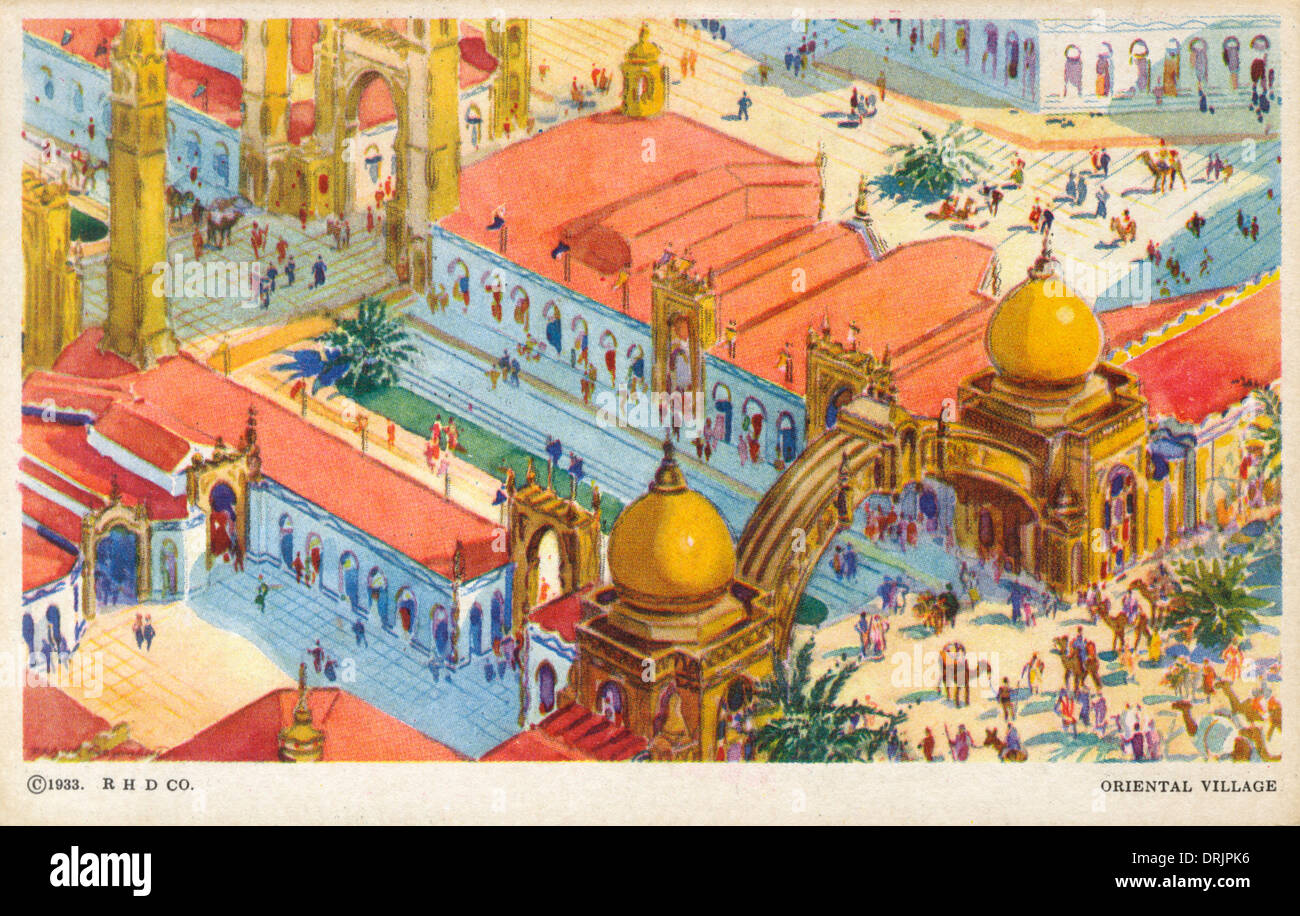 Oriental Village auf der Weltausstellung von Chicago Stockfoto