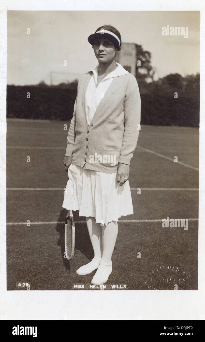 Miss Helen Willis, US-amerikanischer Tennisspieler Stockfoto