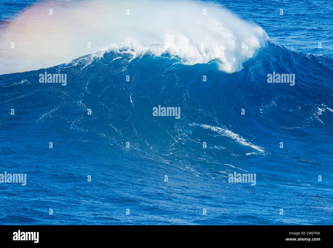 Giant Blue Ocean Wave Stockfoto