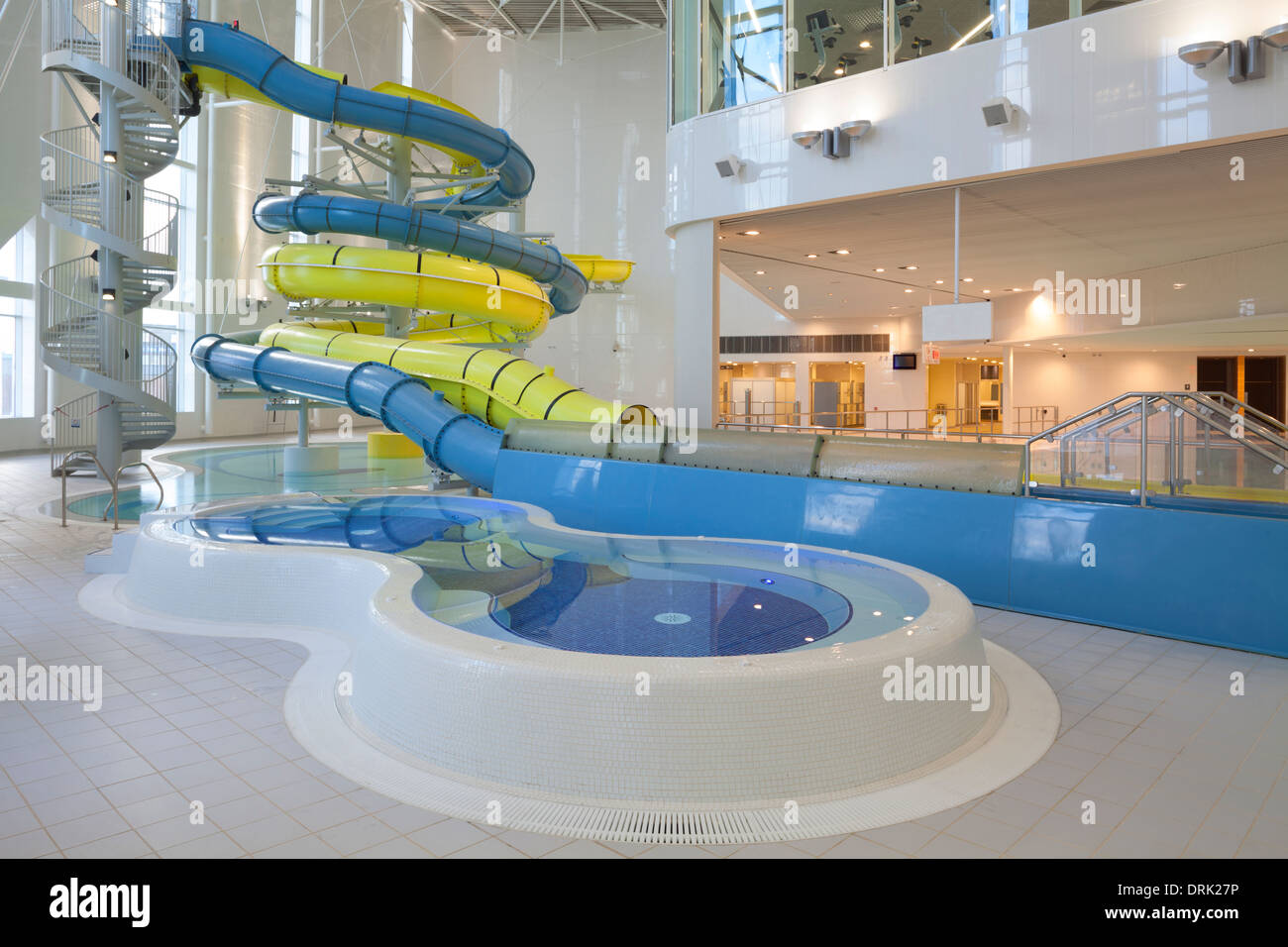 Schwimmbad in New Haven Leisure Centre, South Shields Stockfoto