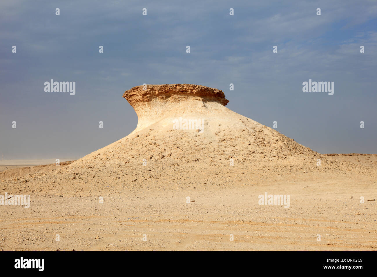 Wüstenlandschaft in Katar, Nahost Stockfoto