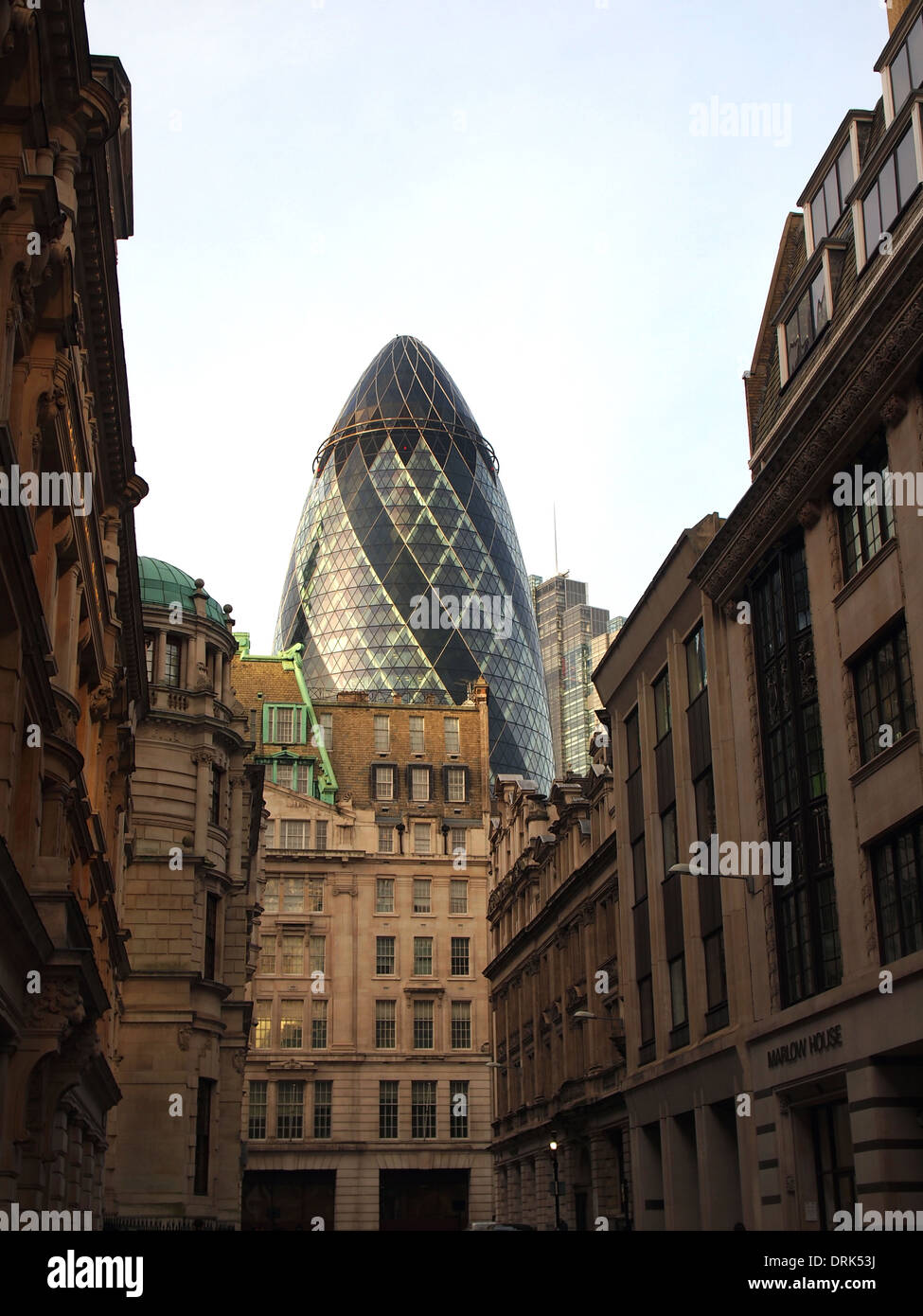 London England Gherkin uk Hochhaus 30 St Mary Büro Hochhaus Gebäude Londons Hauptstädte Architektur Stadt s Stockfoto