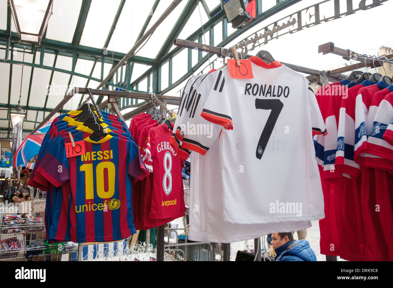 Gefälschte Fußball-kits Stockfoto
