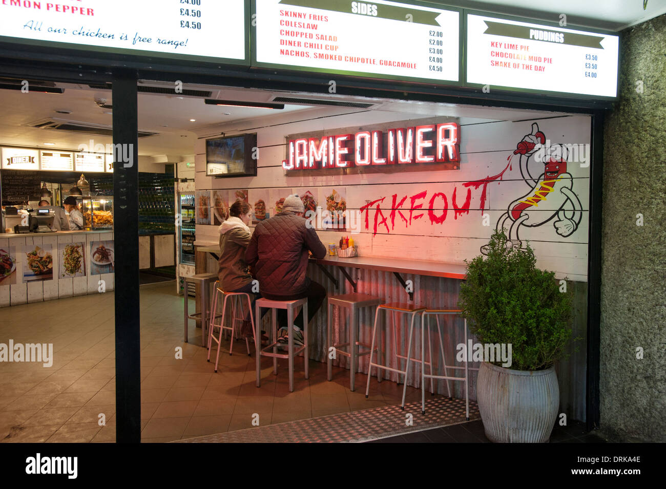 Jamie Oliver Diner Stockfoto