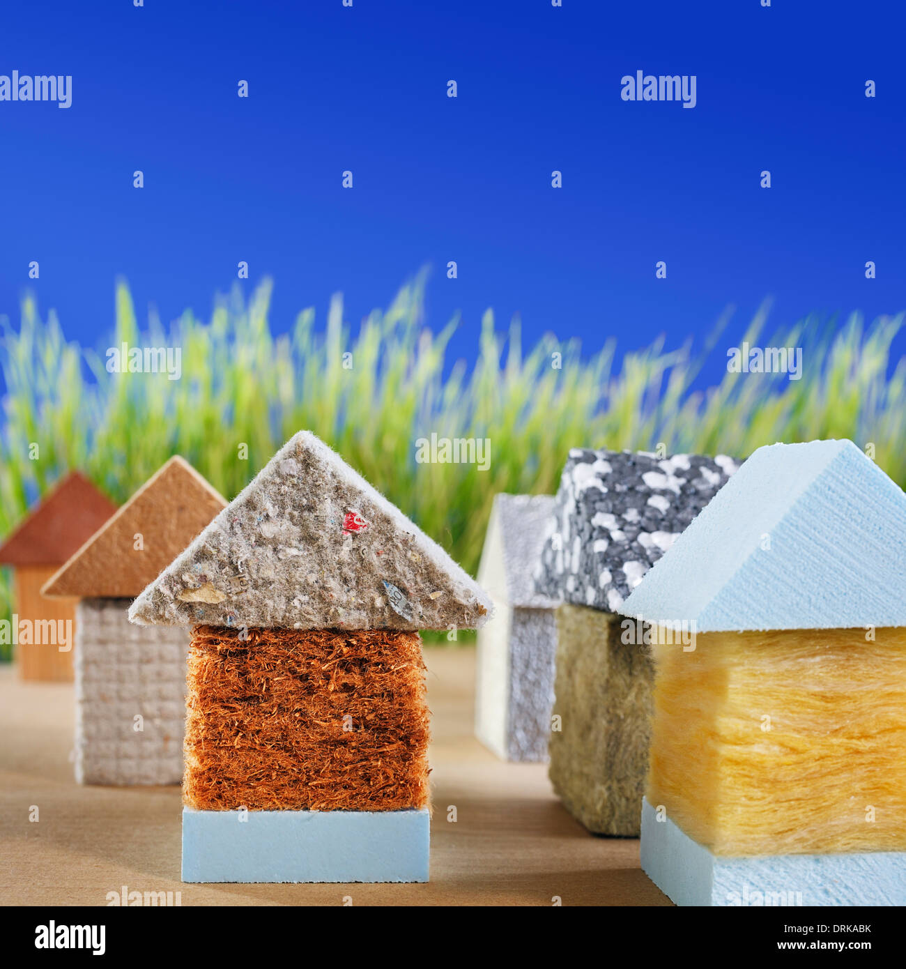 Green-building, organische Baustoffe Stockfotografie - Alamy