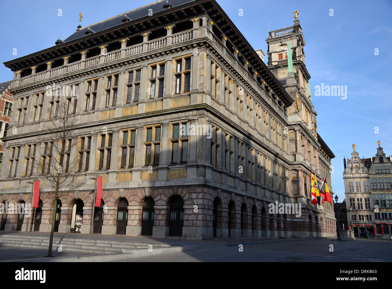 Rathaus von Antwerpen Stockfoto