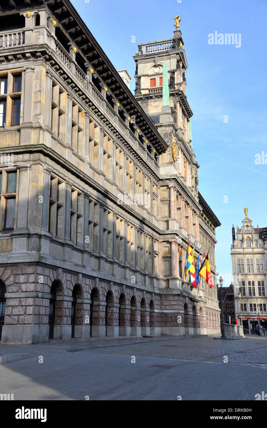 Rathaus von Antwerpen Stockfoto