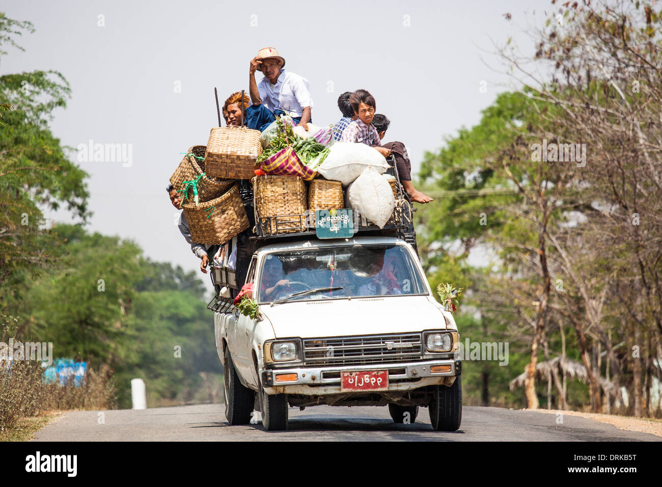 Transport in Bagan Myanmar Stockfoto
