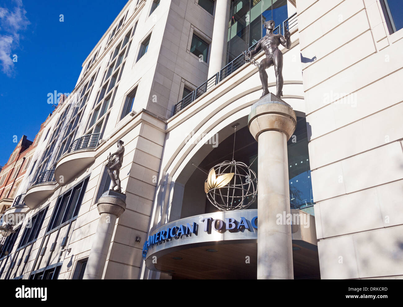 British American Tobacco London Hauptsitz im Globe House, 4 Tempel Ort Stockfoto