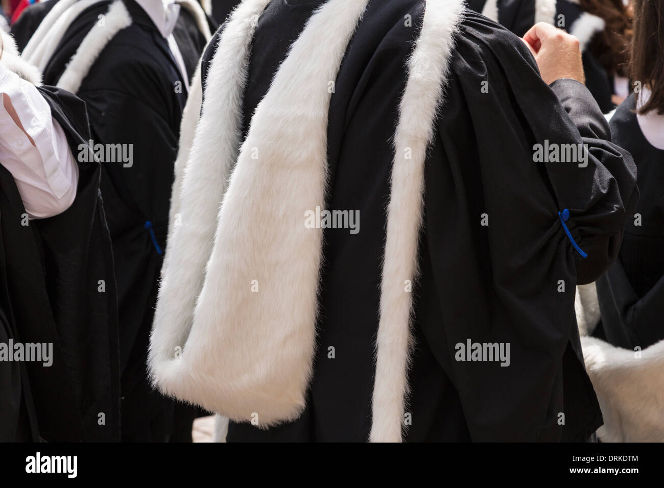 Cambridge University Studenten Kleider am Abschlusstag, England Stockfoto