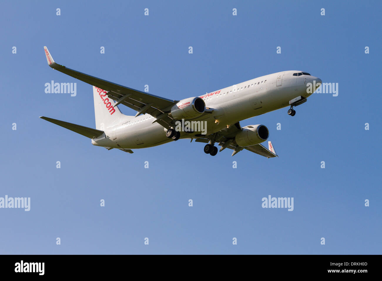 Jet2 Boeing 737 landen Stockfoto