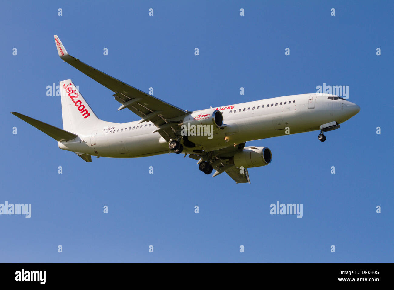 Jet2 Boeing 737 landen Stockfoto