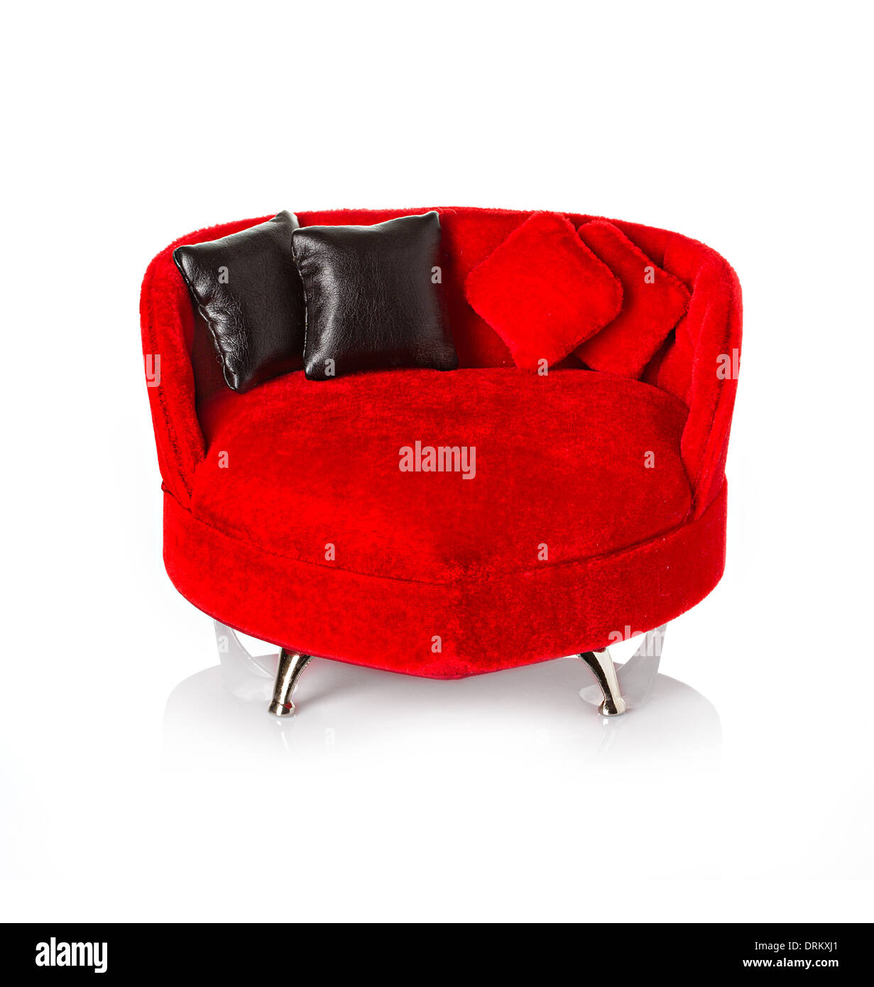 Rotes Sofa, couch Stockfoto