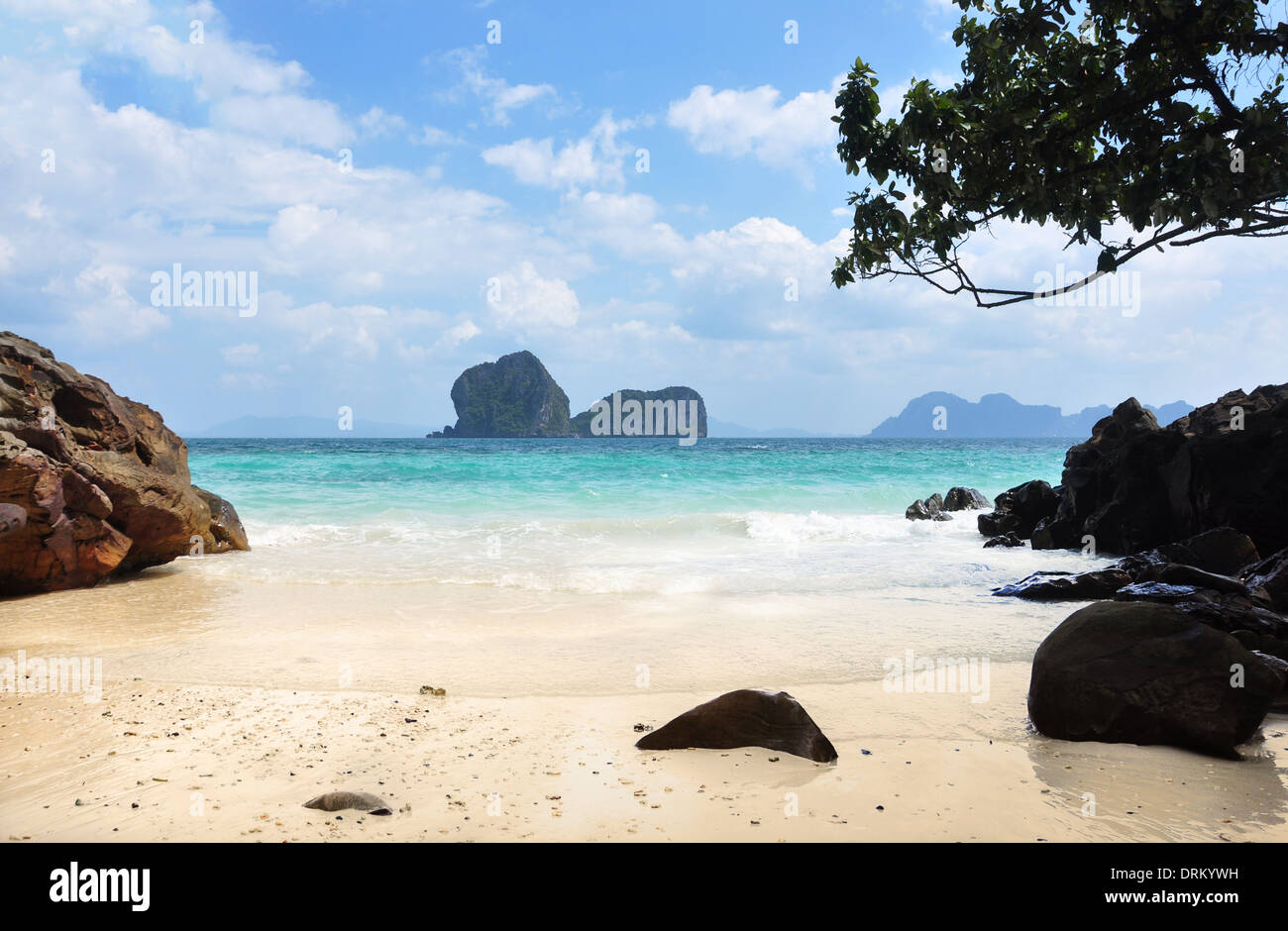 Thailand tropisches Strandparadies auf Koh Ngai Insel. Stockfoto