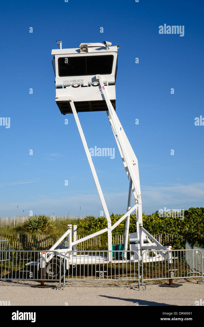 Miami Beach, Florida, Polizei, Aufzug, Besichtigung, Station, Massenkontrolle, Patrouille, FL140122076 Stockfoto