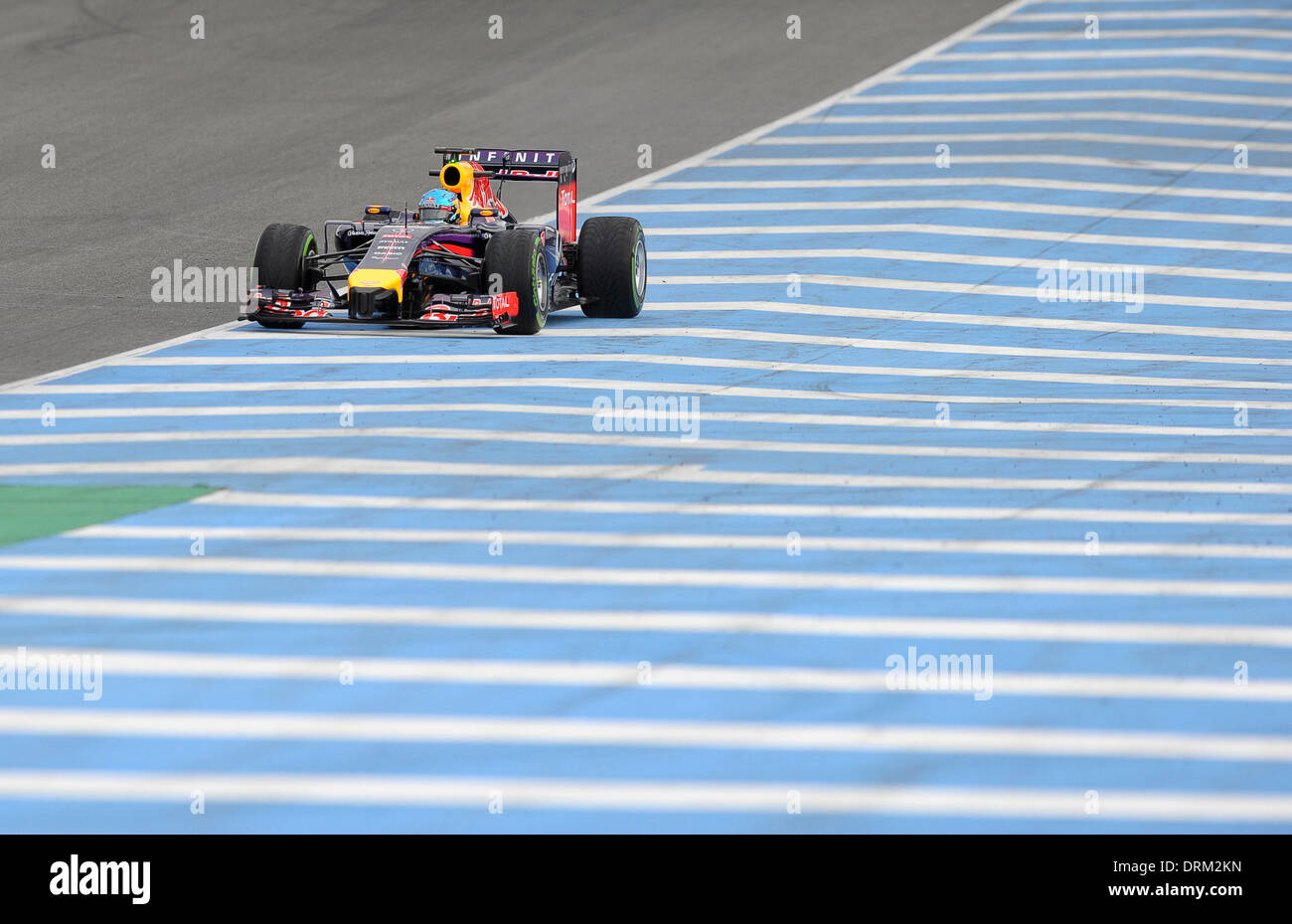 Circuito de Velocidad, Jerez De La Frontera, Spanien, Formel Eins testen Sitzungen Jan 28.-31. 2014---Sebastian Vettel Im Red Bull RB10 Credit: Kolvenbach/Alamy Live-Nachrichten Stockfoto