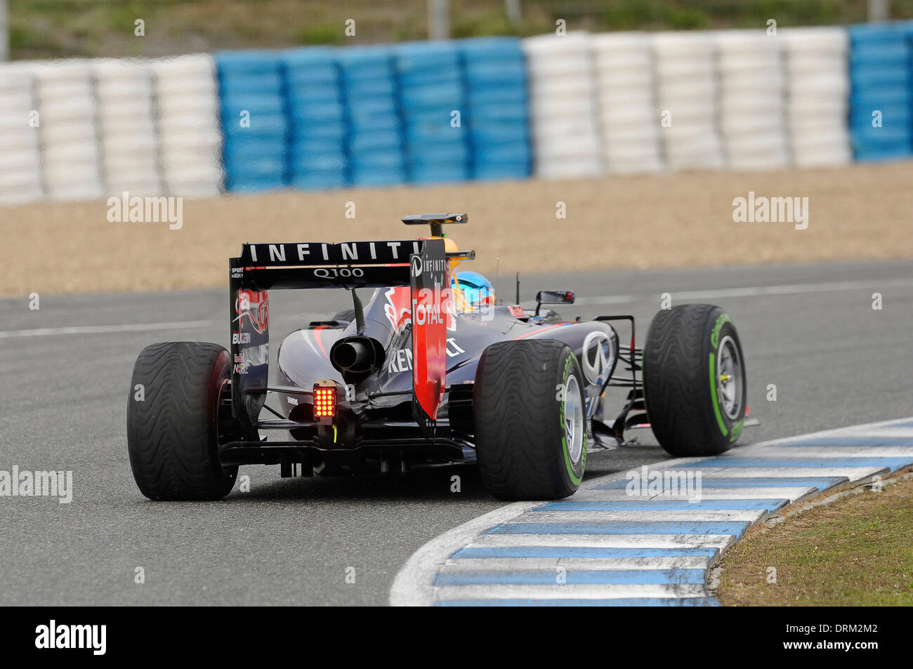 Circuito de Velocidad, Jerez De La Frontera, Spanien, Formel Eins testen Sitzungen Jan 28.-31. 2014---Sebastian Vettel Im Red Bull RB10 Credit: Kolvenbach/Alamy Live-Nachrichten Stockfoto