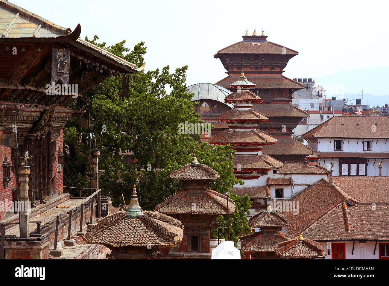Stadtbild Kathmandu Durbar Square, Nepal Stockfoto