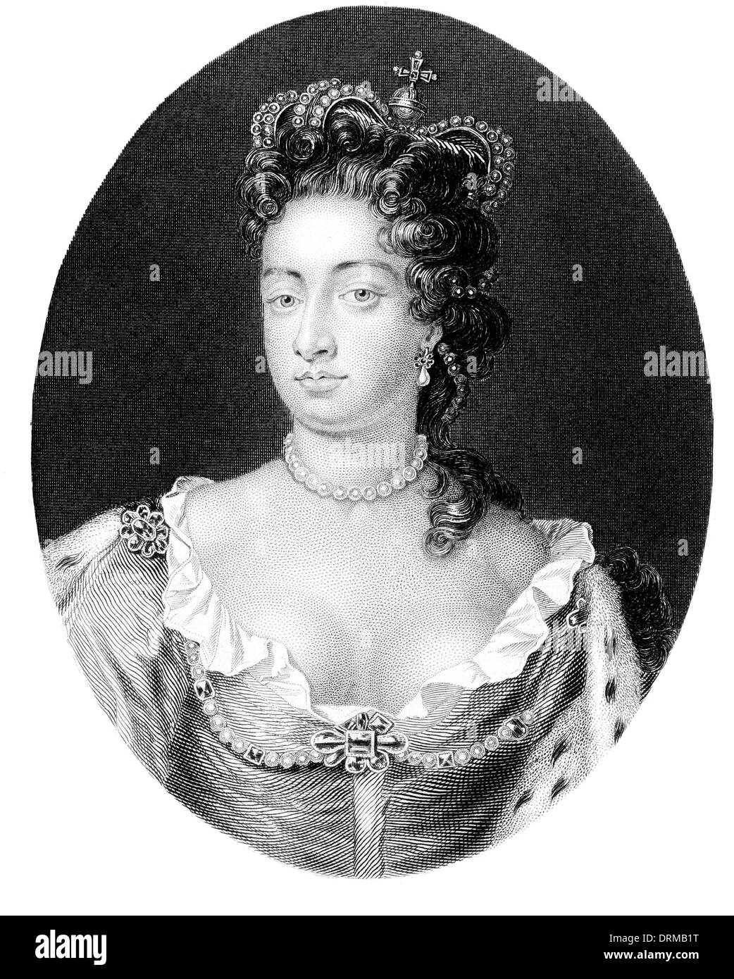 Queen Anne 1665 1714 Königin von Großbritannien von 1702 bis 1714 Stockfoto