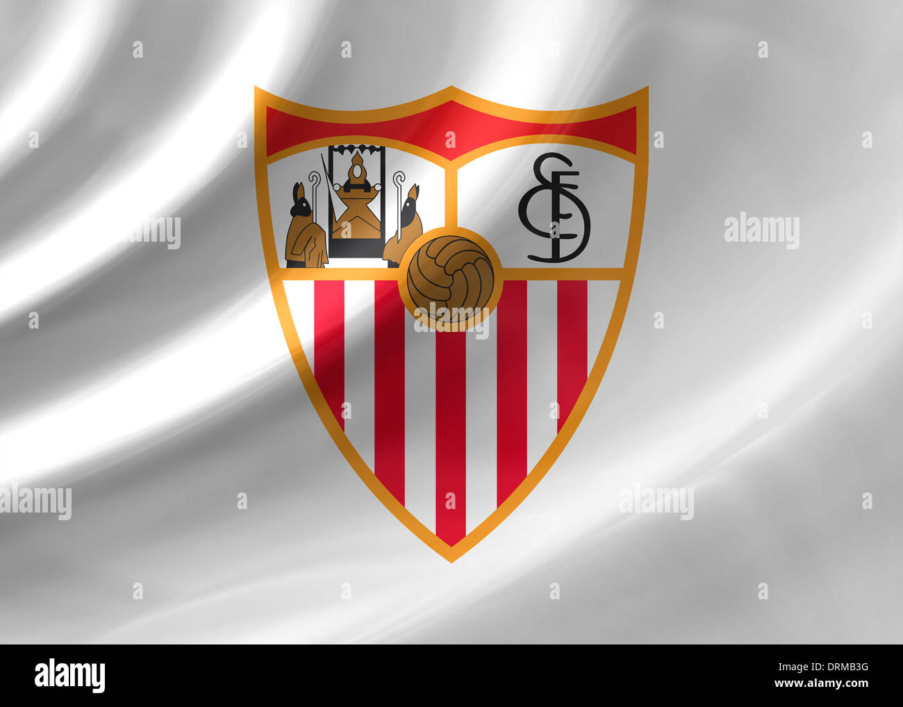 Fc Sevilla Logo Flagge Symbol Emblem Stockfotografie Alamy