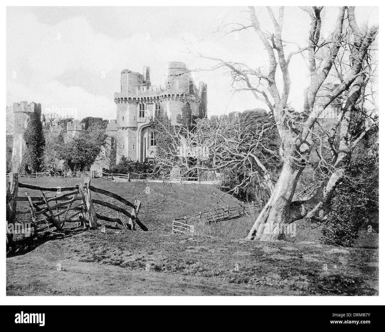 Hurstmonceaux Burg, Tudor Schloß East Sussex, das Gateway Bilder aus dem Monat Circa 1910 Stockfoto