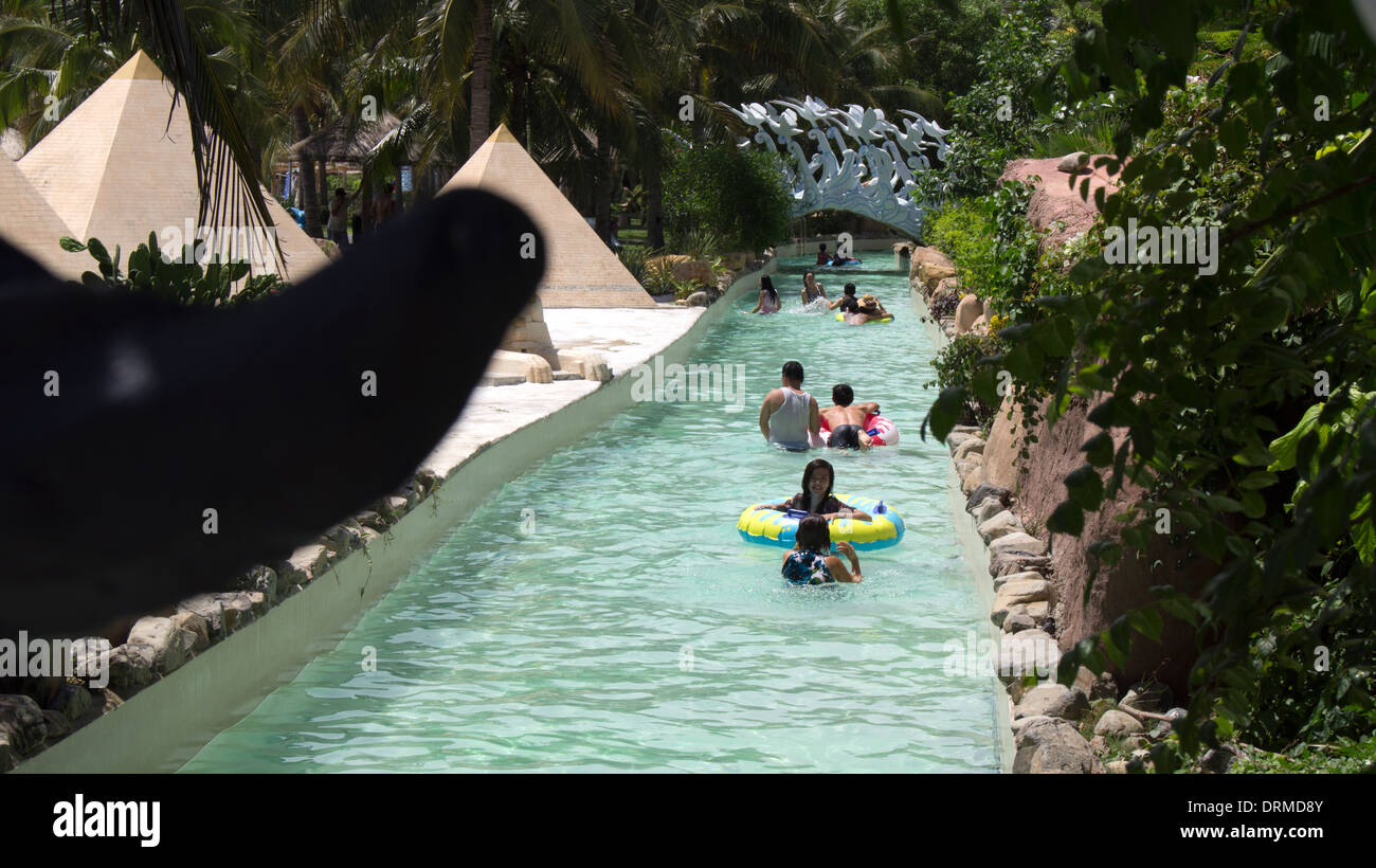 Waterpark Fahrgeschäfte Nha Trang Vietnam Süd-Ost-Asien Stockfoto