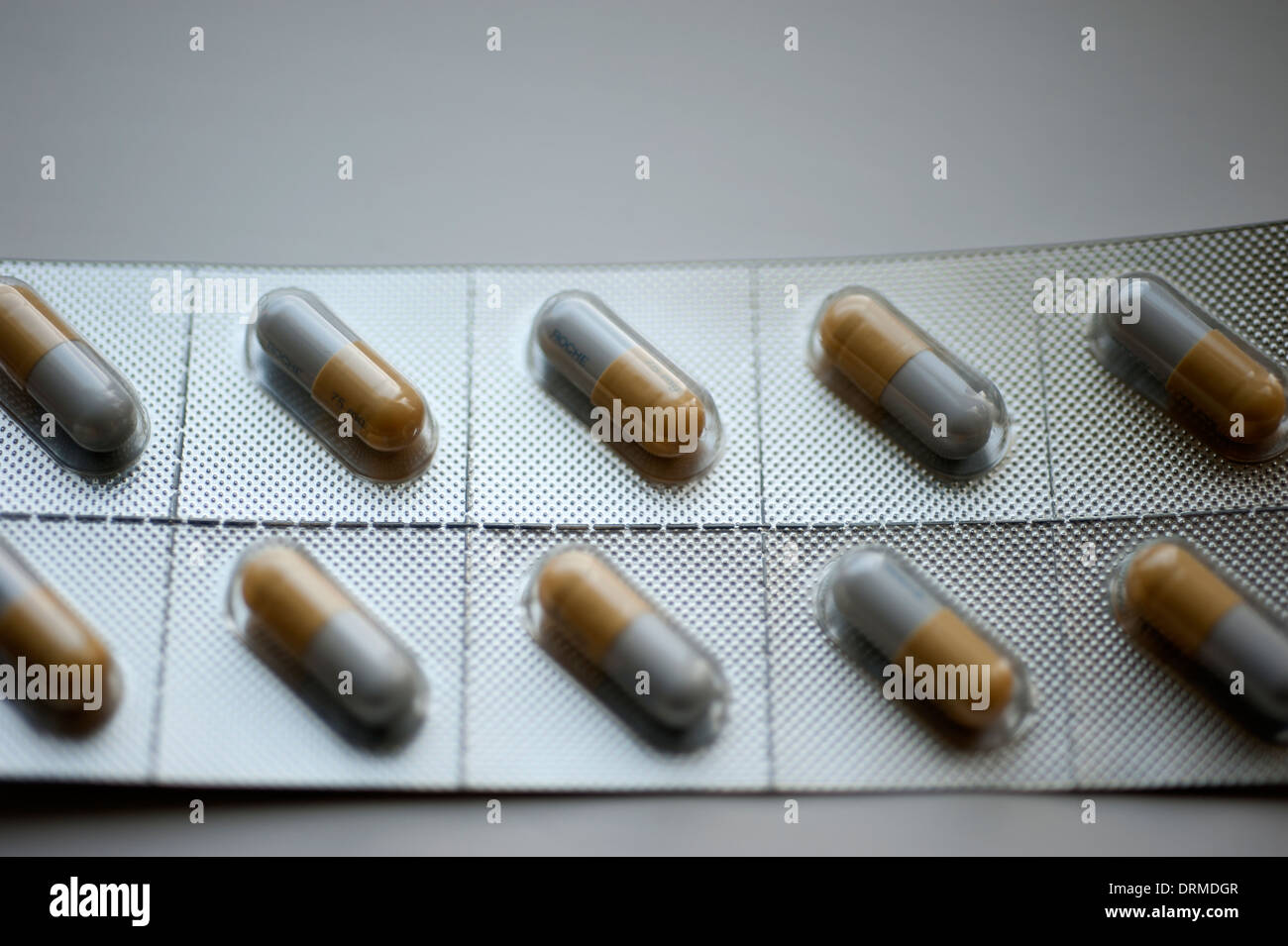 Tamiflu Oseltamivir Phosphat Tabletten Medizin-Vogel-Grippe-Schweinegrippe Stockfoto