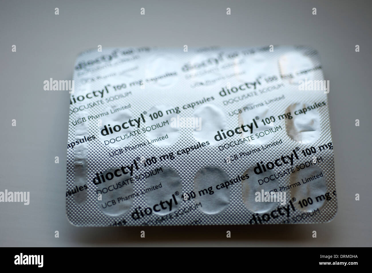 Dioctyl Docusat Natrium abführende Medizin Stockfoto