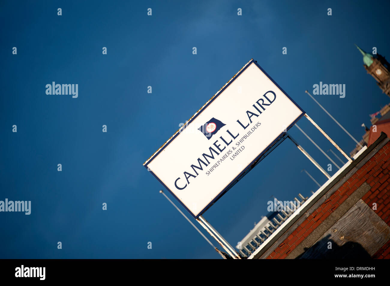 Cammell Laird Schiffbauer Hof Liverpool Wirral UK Stockfoto