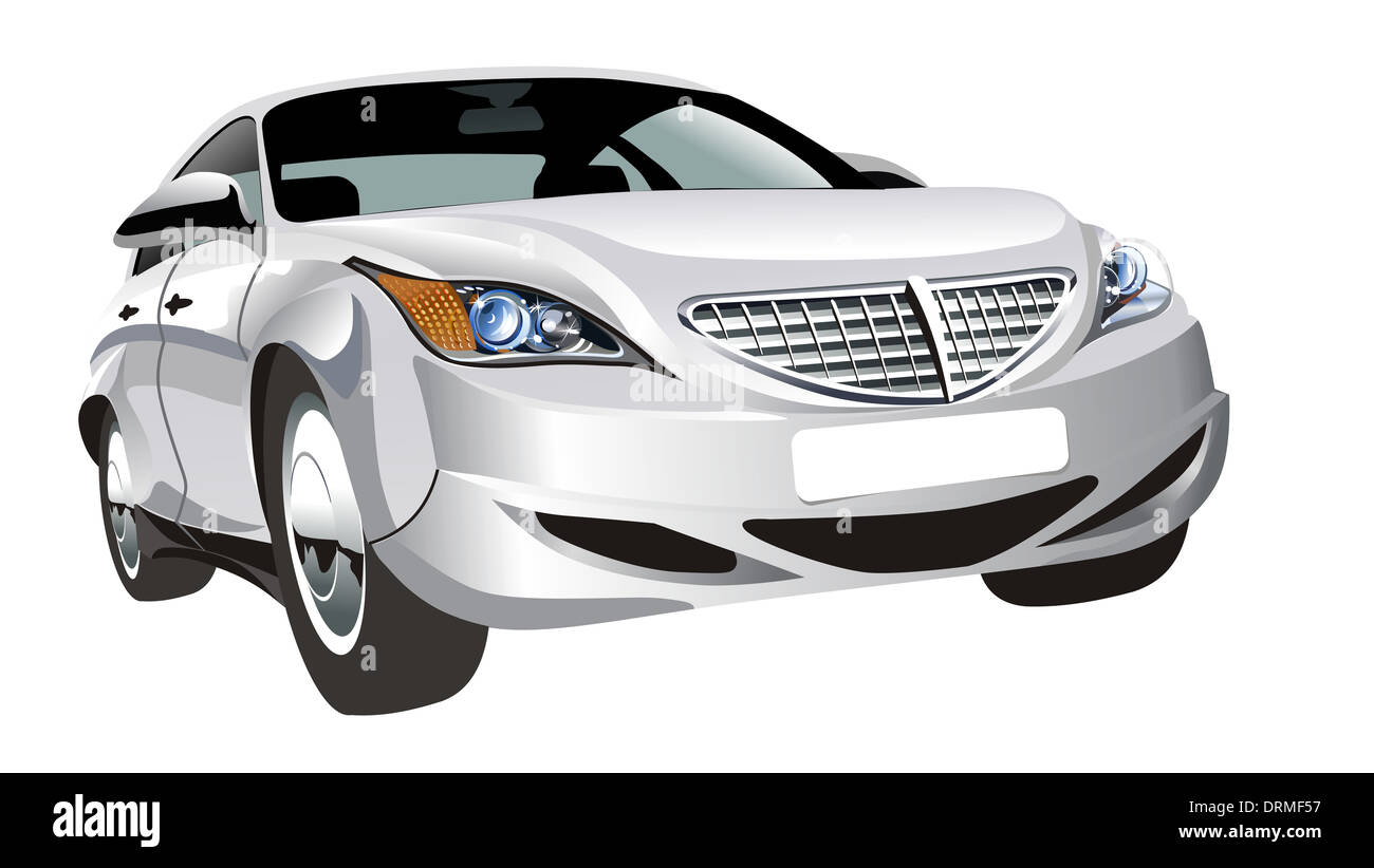 abstrakte Auto isoliert Stockfoto