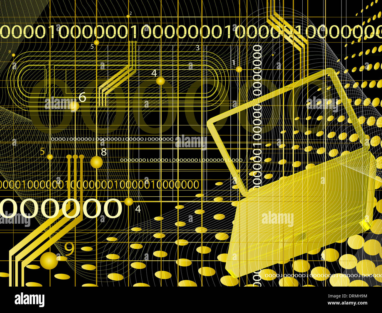 Abstrakten technologischen Hintergrund Stockfoto