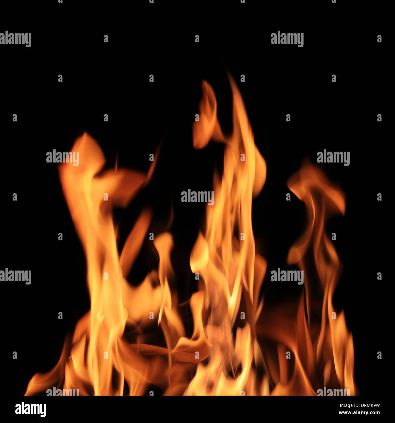 brennendes Feuer Stockfoto