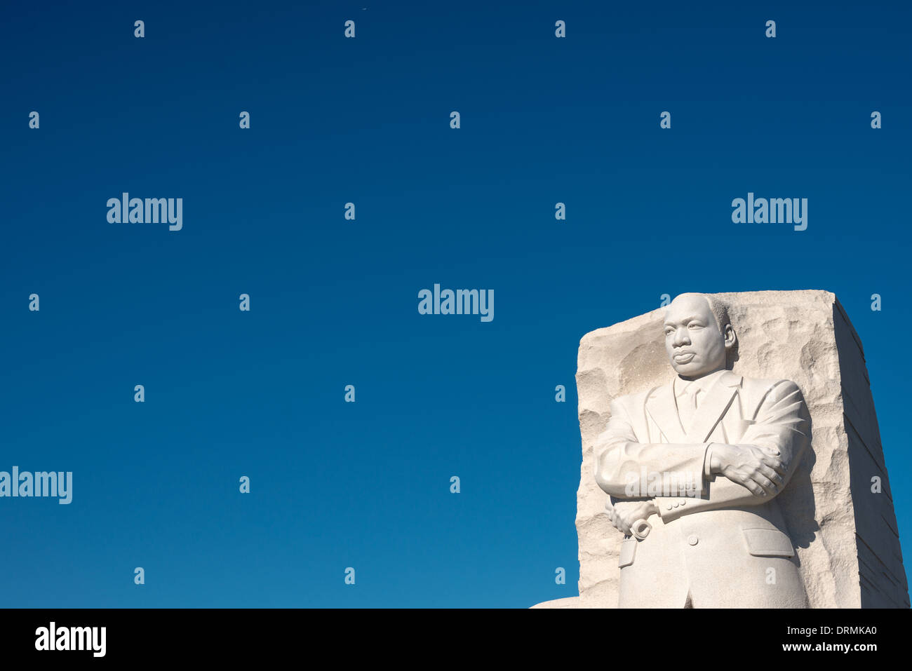 WASHINGTON DC, USA - die Statue der bürgerlichen Rechte Führer Dr Martin Luther King Jr in den Stein der Hoffnung, bildet das Herzstück der MLK-Denkmal am Ufer des Tidal Basin in Washington DC. Die Skulptur wurde von chinesischen Bildhauer Lei Ellen Orth erstellt. Stockfoto